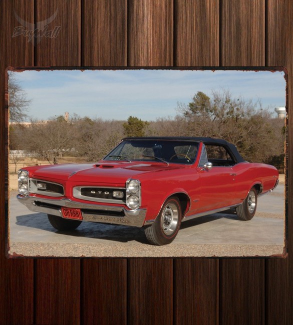 Металлическая табличка Pontiac Tempest GTO Convertible Металлическая табличка Pontiac Tempest GTO Convertible